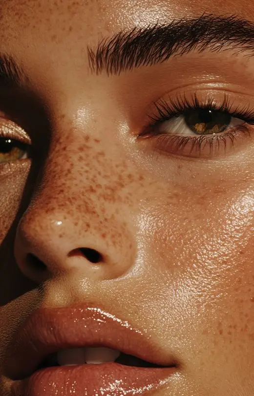 MAESKN Aesthetics - Laser-Led Skin Health Treatments Mobile home page main header picture - showing glowing skin